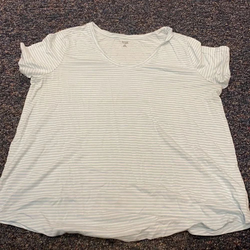 Stripped cotton top sz. 0X